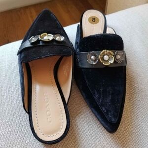 Coach Velvet Mules, Loafers, Slides